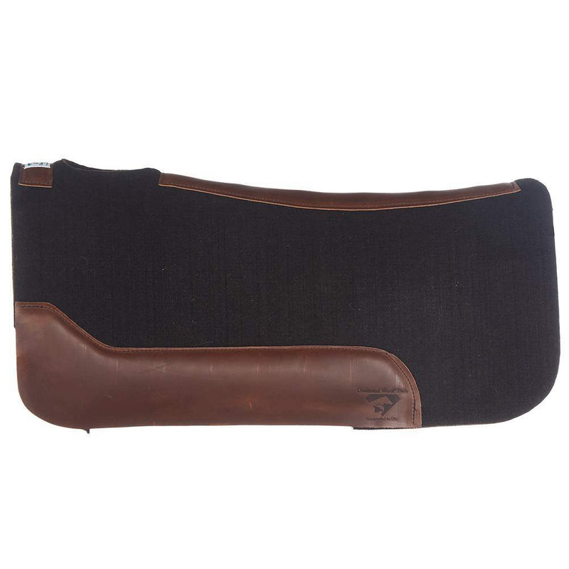 Diamond Wool Pad Company 1`` Black Gold Performance Saddle Pad 32x32