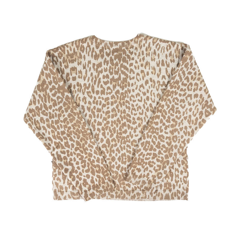 Rock & Roll Denim Girl's Cheetah Print Sweater