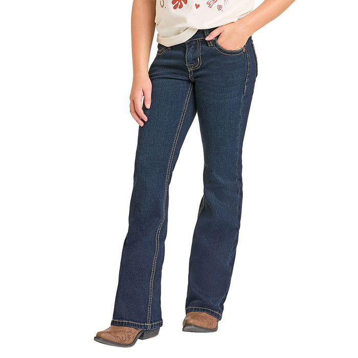 Rock & Roll Denim Girl's Boot Stitch Jeans