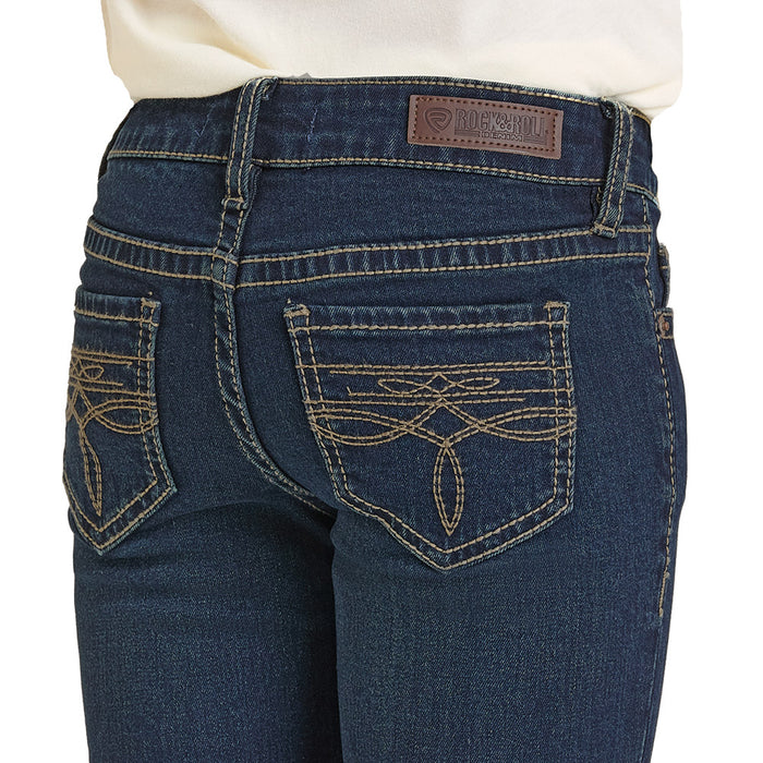 Rock & Roll Denim Girl's Boot Stitch Jeans