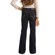 Rock & Roll Denim Girls Scallop Back Yoke Trouser