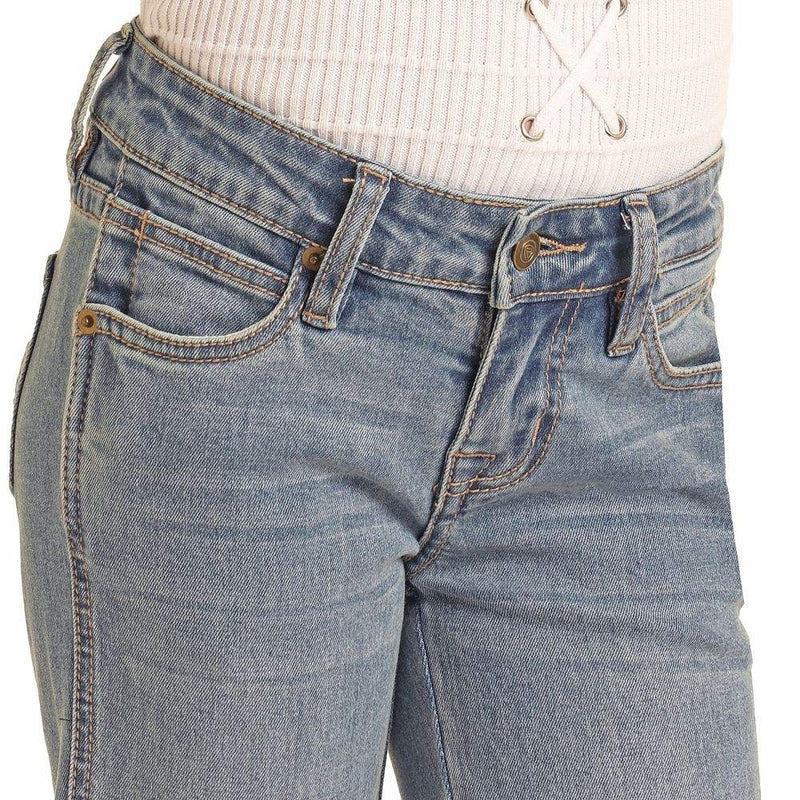 Rock & Roll Denim Girl's Medium Wash Trousers