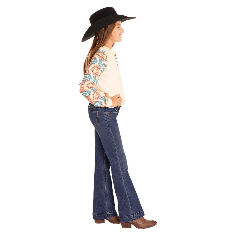 Rock & Roll Denim and Girls Diamond Belt Loop Trouser