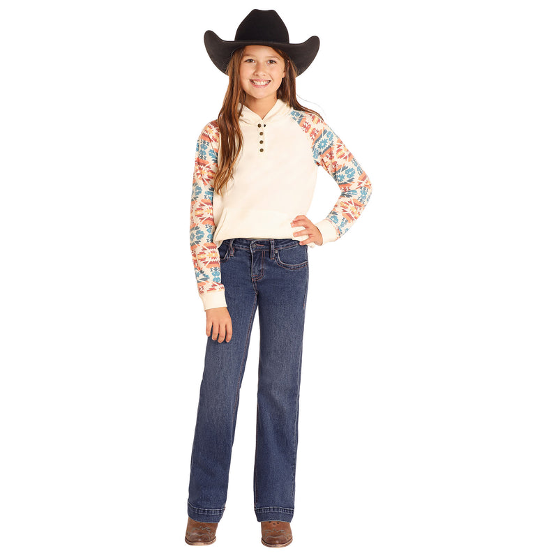 Rock & Roll Denim and Girls Diamond Belt Loop Trouser