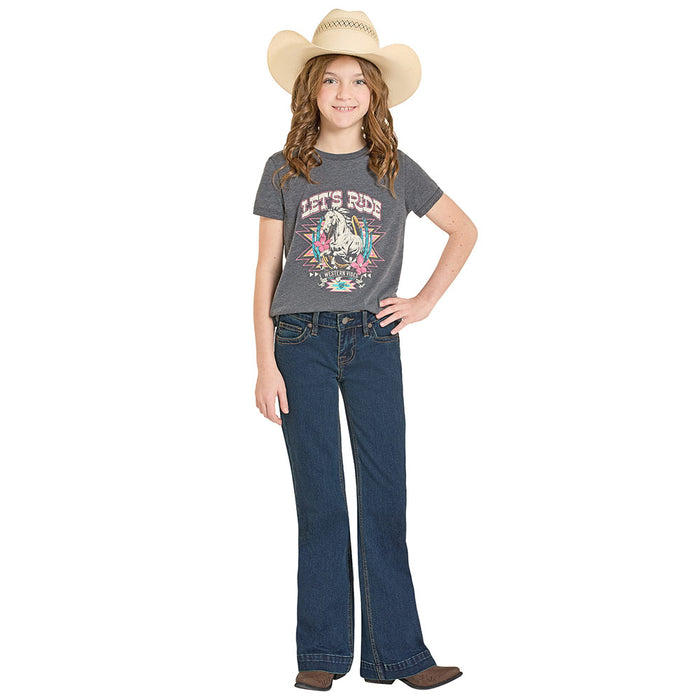 Rock & Roll Denim Girl's Boot Stitch Trouser