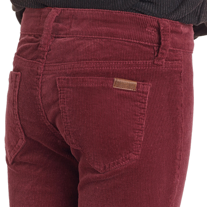 Rock & Roll Denim Girl's Maroon Corduroy Flare Pants