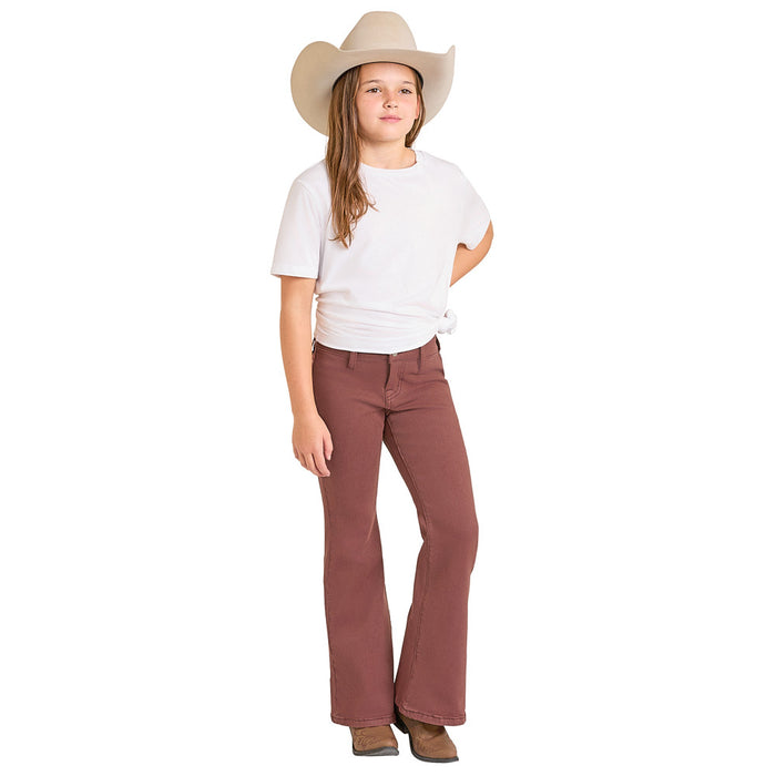 Rock & Roll Denim Girl's Wine Flare Jeans