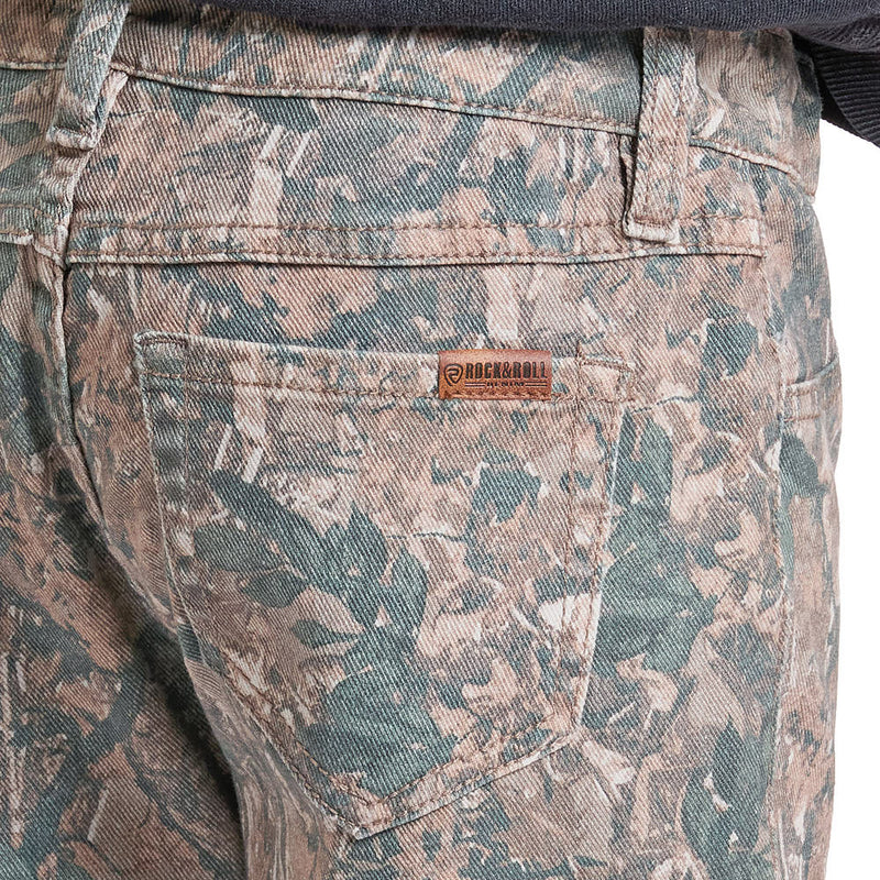 Rock & Roll Denim Girl's Camo Print Flare Jeans