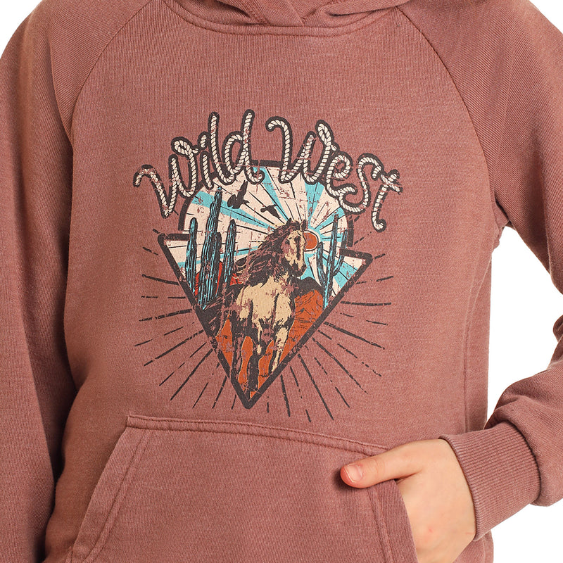 Rock & Roll Denim Girl's Graphic Hoodie