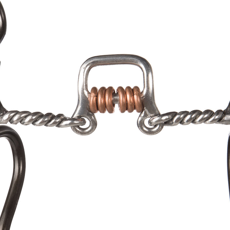 Dutton Bits Twisted Wire Angled Square Port Cavalry Bit