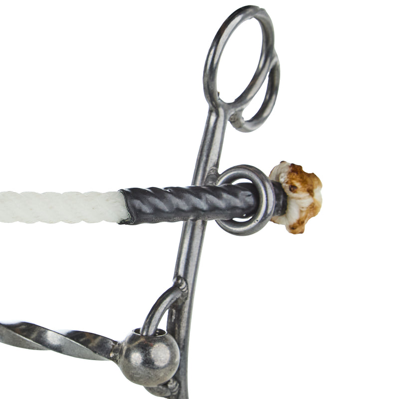 Flaharty Bits & Spurs Big Betty Billy Allen Square Twist Rope Nose Combination Gag Bit