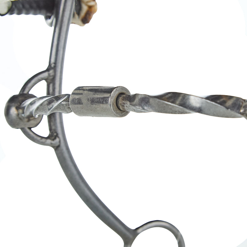 Flaharty Bits & Spurs Big Betty Billy Allen Square Twist Rope Nose Combination Gag Bit