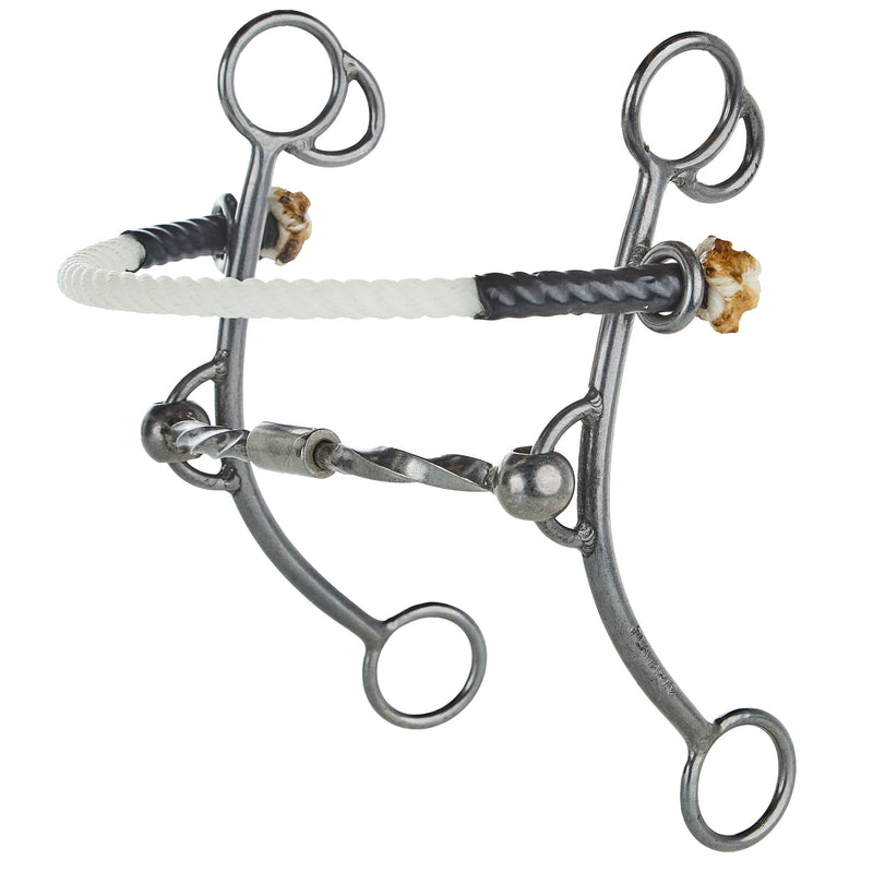 Flaharty Bits & Spurs Big Betty Billy Allen Square Twist Rope Nose Combination Gag Bit