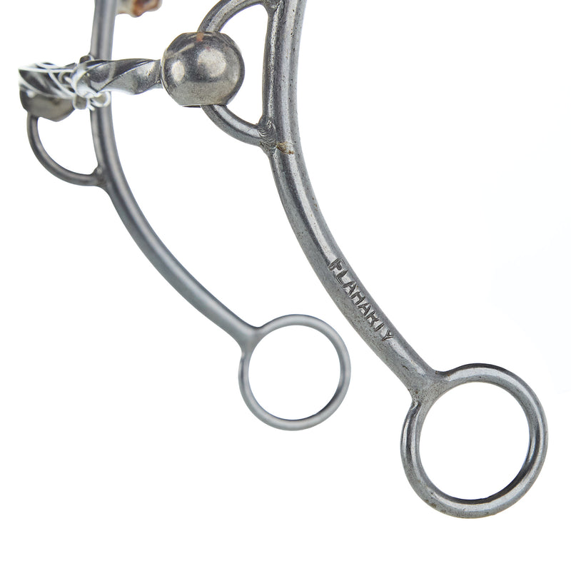 Flaharty Bits & Spurs Big Betty Square Twist Rope Nose Combination Gag Bit