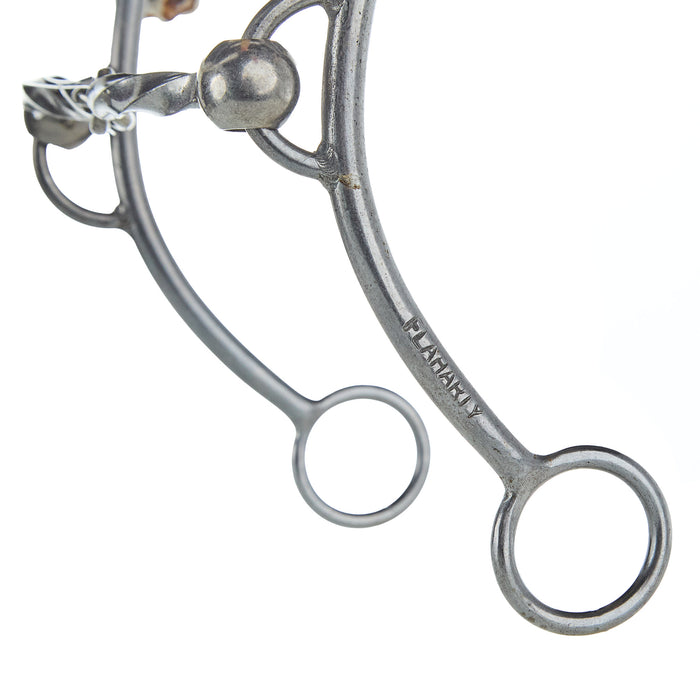 Flaharty Bits & Spurs Big Betty Square Twist Rope Nose Combination Gag Bit
