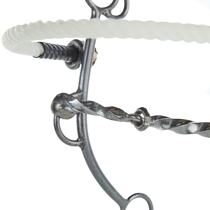 Flaharty Bits  Spurs Big Betty Square Twist Rope Nose Combination Gag Bit