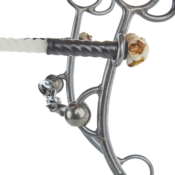 Flaharty Bits  Spurs Big Betty Square Twist Rope Nose Combination Gag Bit