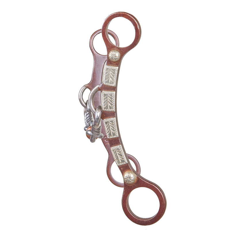 NRS Tyler Twisted Wire Dog Bone with a Copper Roller Snaffle Bit