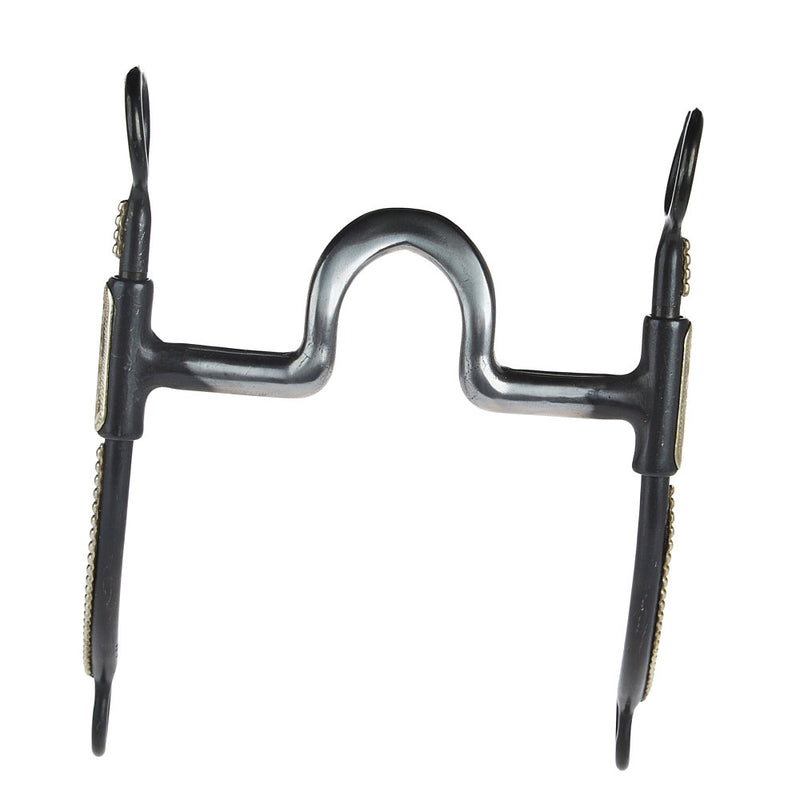 NRS Dotted Black Steel Shank Spoon Bit