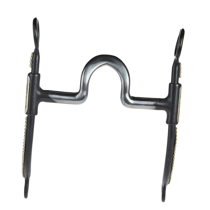 NRS Dotted Black Steel Shank Spoon Bit