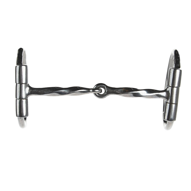 NRS Chrome Steel D-Ring Square Twist Snaffle Bit