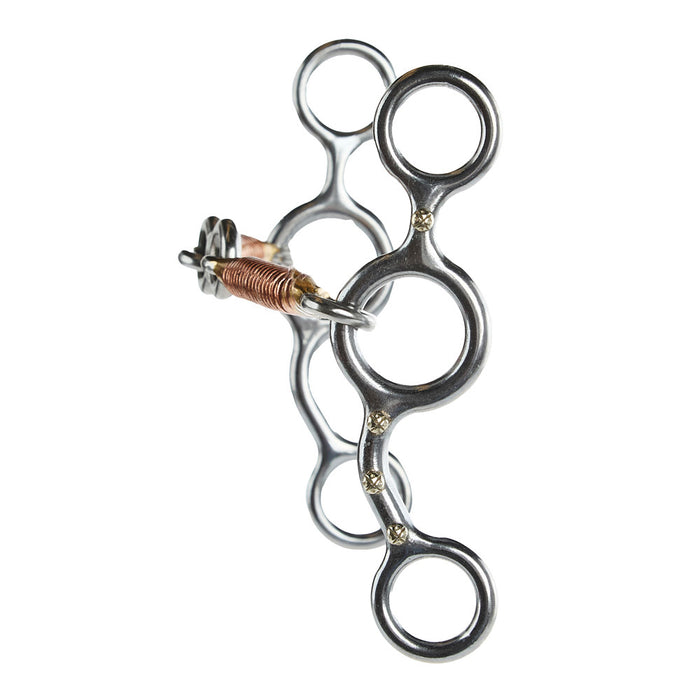 NRS Dotted Jr Cow Horse Copper Wire Dog Bone Bit