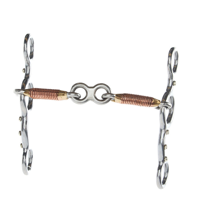 NRS Dotted Jr Cow Horse Copper Wire Dog Bone Bit