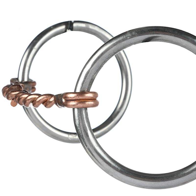 Reinsman Loose Ring Twisted Copper Snaffle Bit