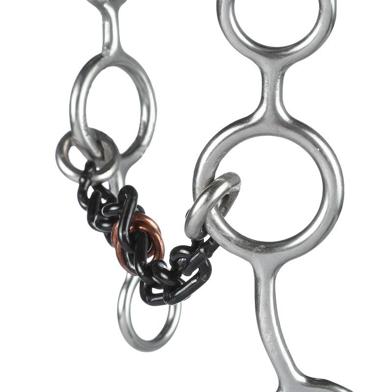 Reinsman Small Chain Copper Rings Junior Cowhorse Gag Bit