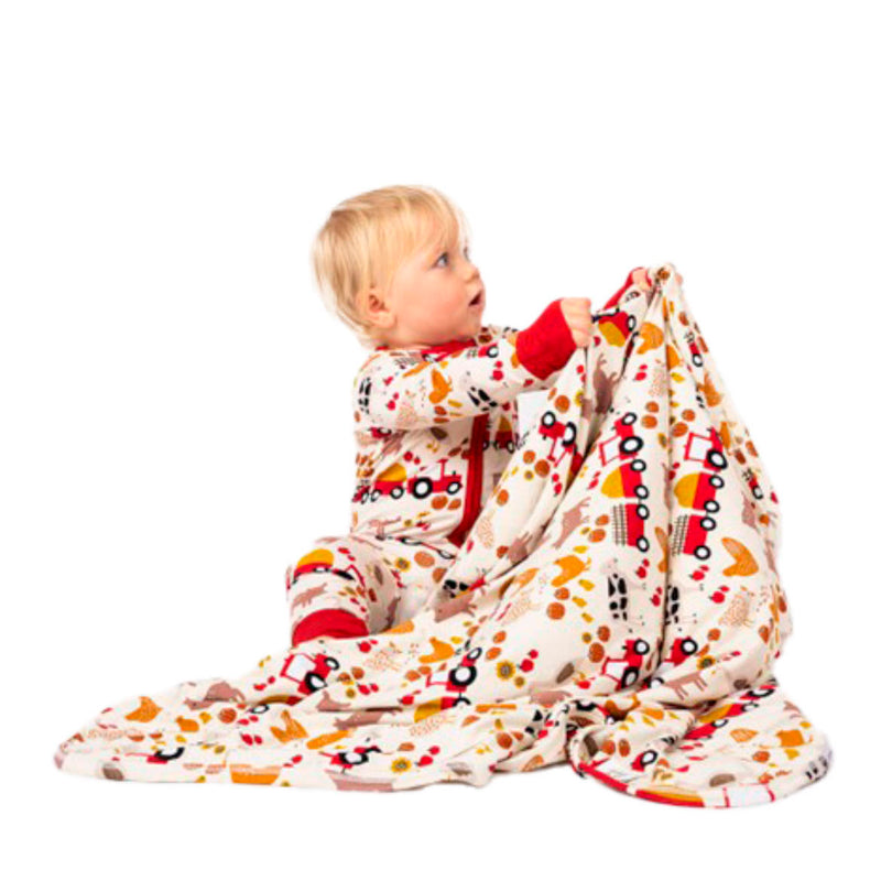 Emerson And Friends Farm Friends Bamboo Blanket