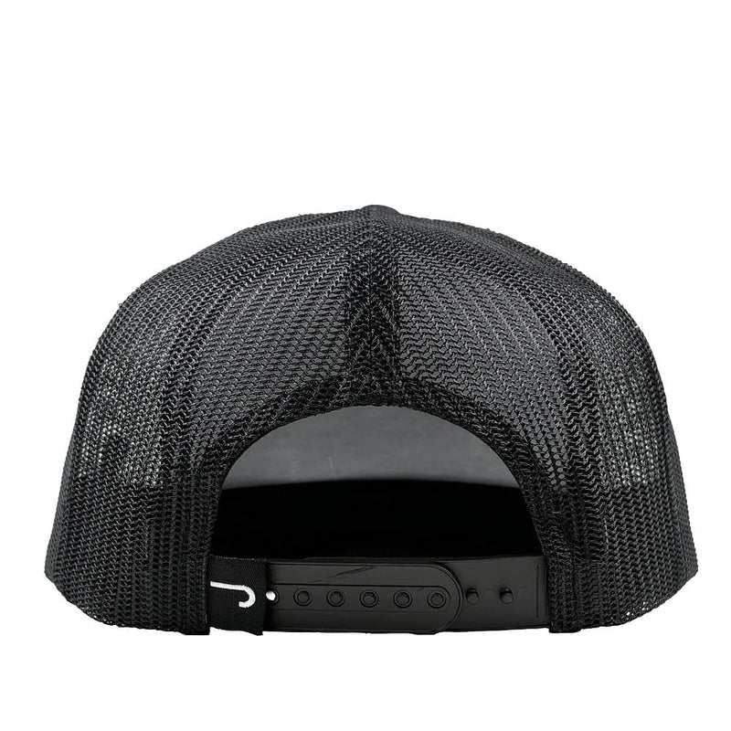 Lazy J Ranch Wear Black Iron Horn Curved Bill Trucker Cap