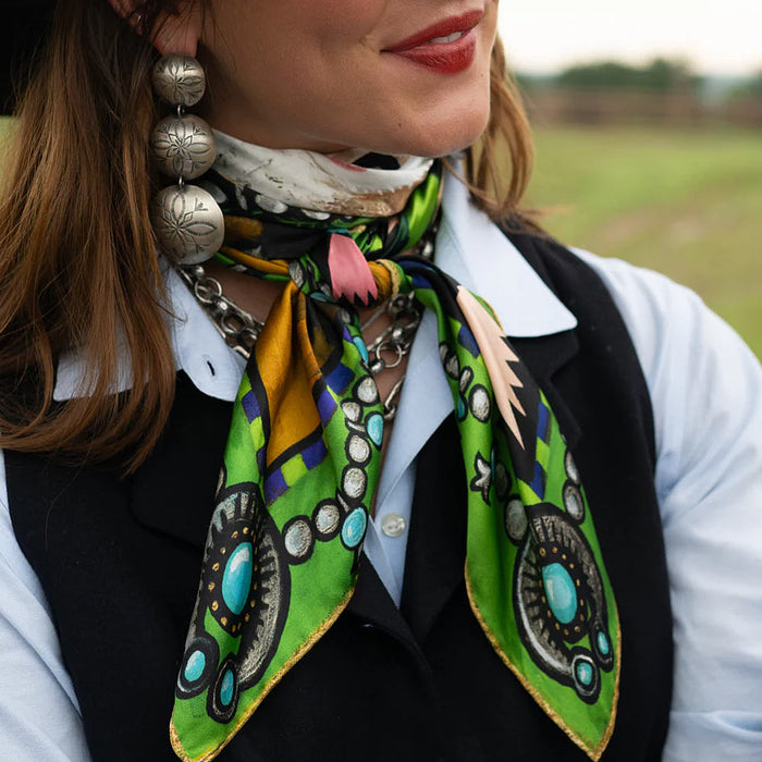 Fringe Scarves Bull In Bloom Shorty