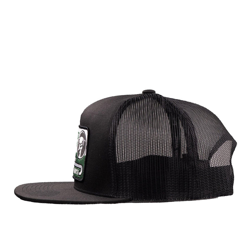 Lazy J Ranch Wear Black Shafter Classic Five Panel Trucker Cap