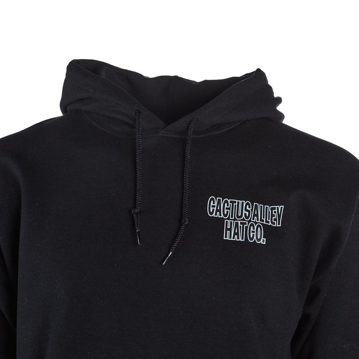 Cactus Alley Hat Co Mens Ride Fast Die Slow Black Hoodie