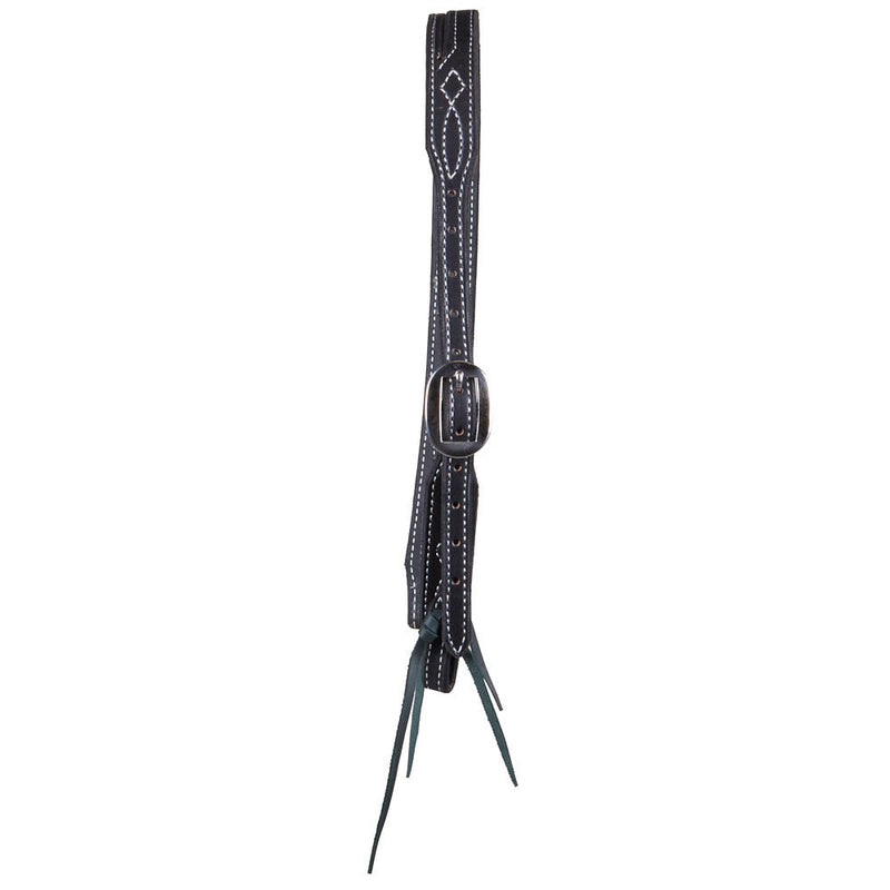 B. Langdon ack Gunslinger Split Ear Headstall with White Thread