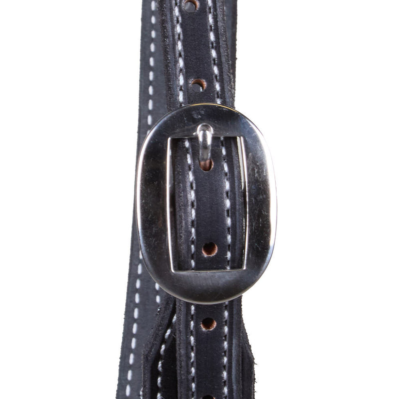 B. Langdon ack Gunslinger Split Ear Headstall with White Thread
