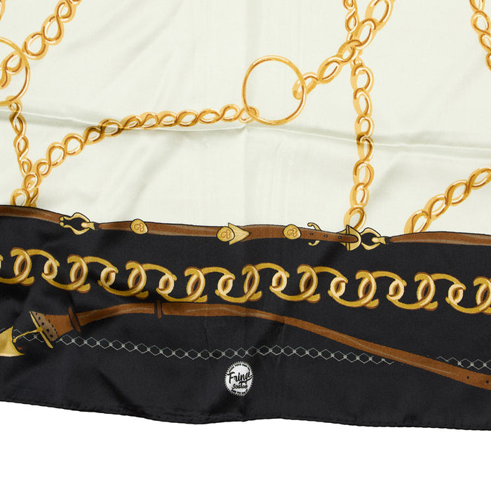 Fringe Scarves Belmont Black Long Tall