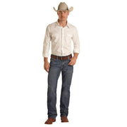 Rock & Roll Denim Mens Crossed Stitch Double Barrel