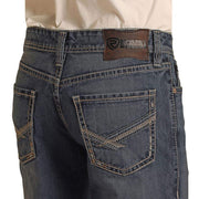Rock & Roll Denim Mens Crossed Stitch Double Barrel