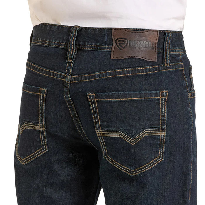 Rock & Roll Denim Men's Double Barrel Dark Wash Jeans