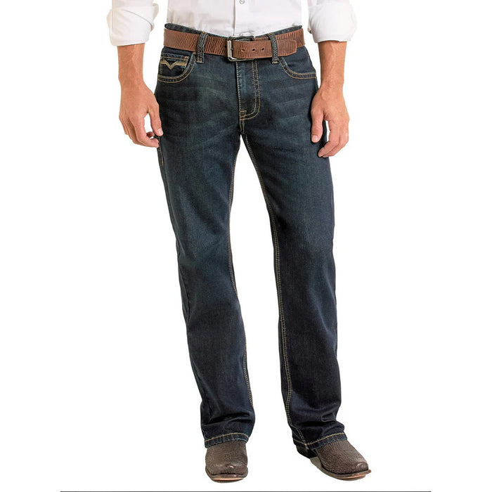 Rock & Roll Denim Men's Double Barrel Dark Wash Jeans