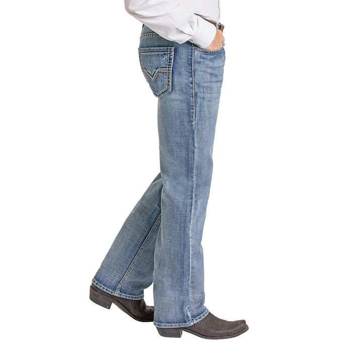 Rock & Roll Denim Men's Light Wash Straight Leg Jeans
