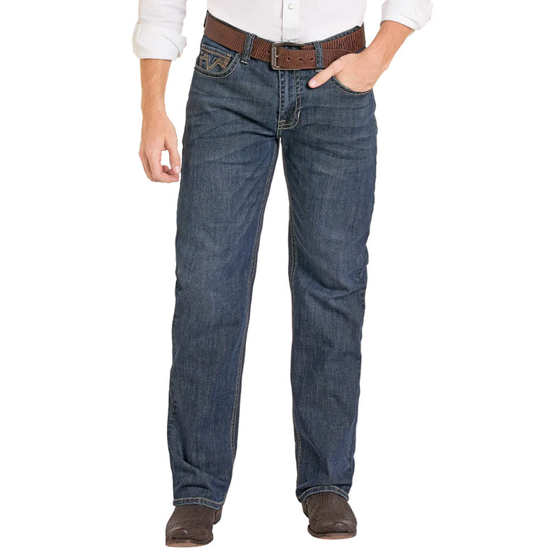 Rock & Roll Denim Men's Tone Tone Embroidered Pocket Jeans