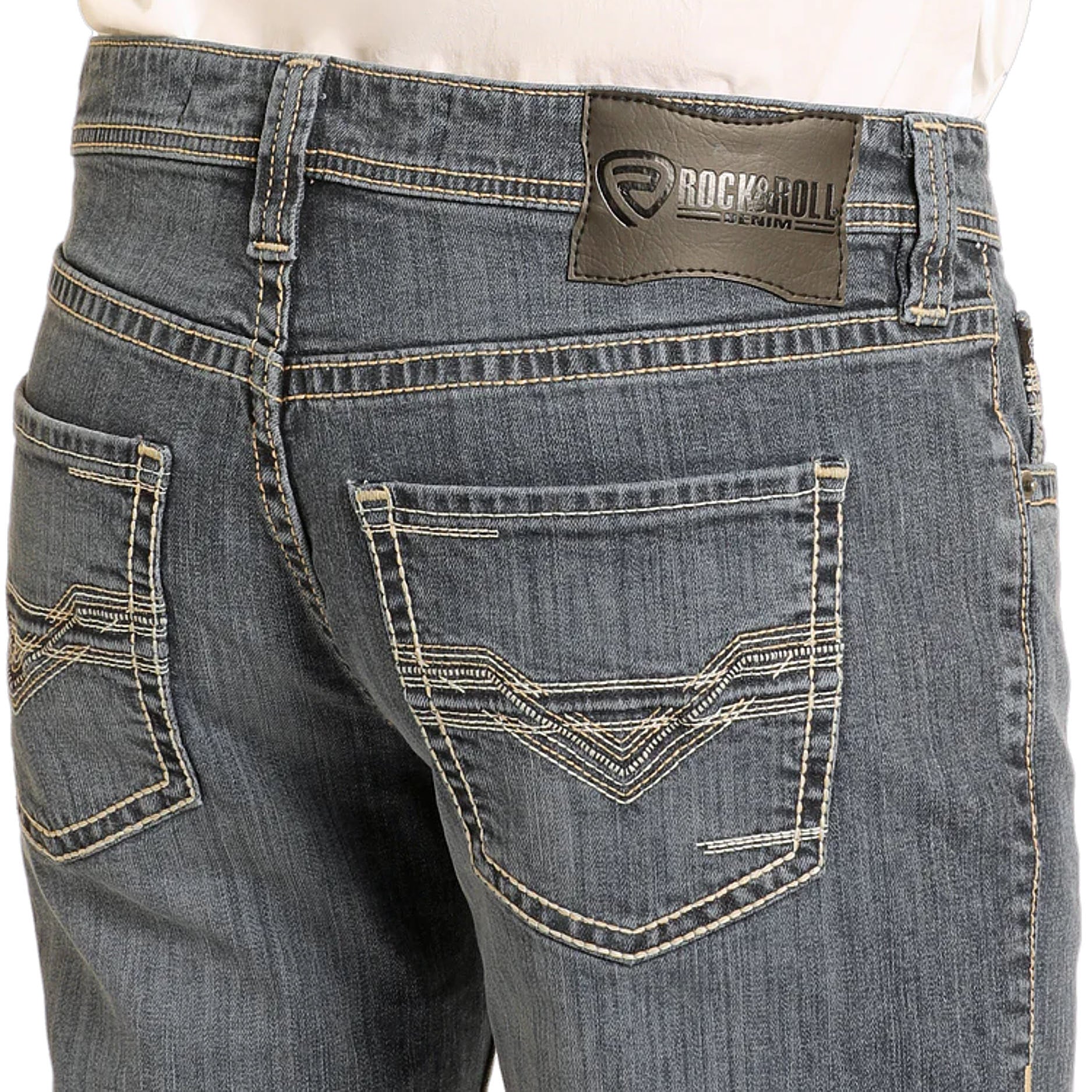 Rock & Roll Denim N Two Tone Rope Pistol Straight Jean