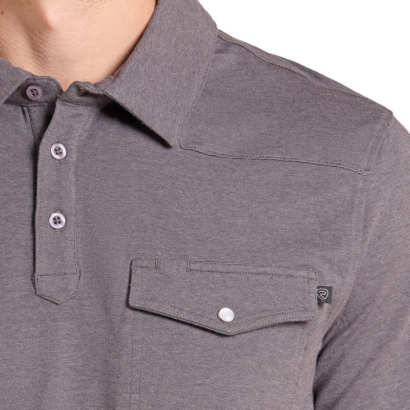 Rock & Roll Denim Men's Charcoal Melange Polo