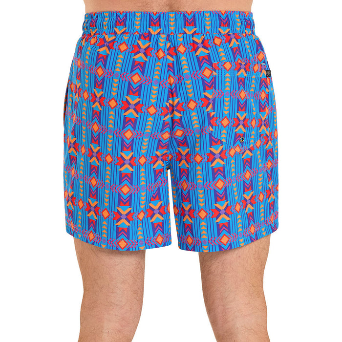 Rock & Roll Denim Men's Sapphire Southwestern Swim Trunks