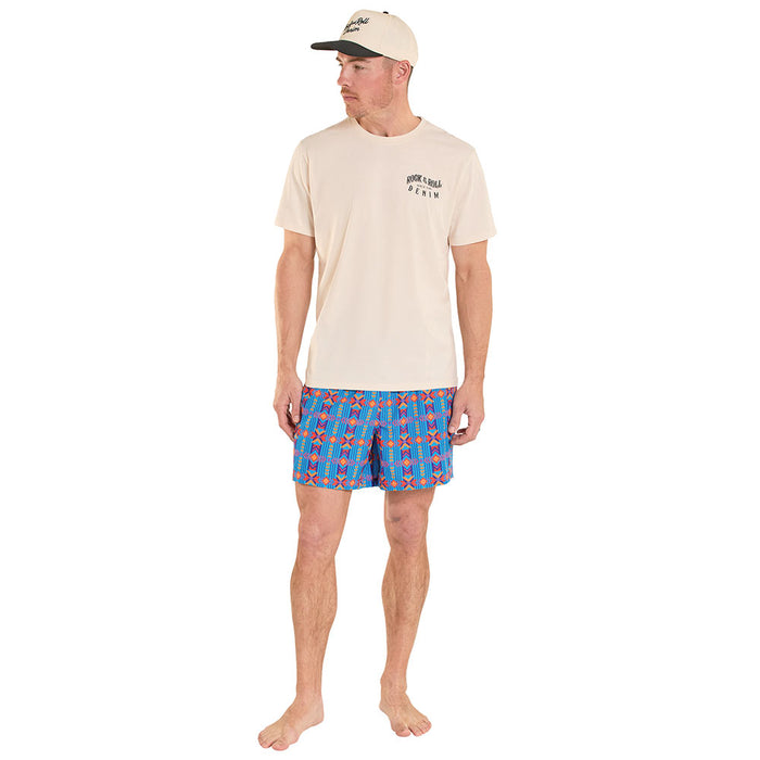 Rock & Roll Denim Men's Sapphire Southwestern Swim Trunks