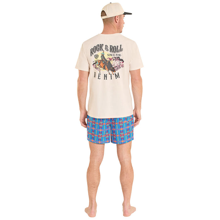 Rock & Roll Denim Men's Sapphire Southwestern Swim Trunks