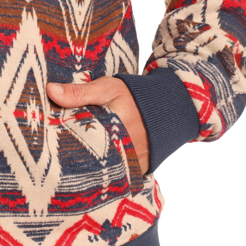 Rock & Roll Denim n Navy Bomber Pullover
