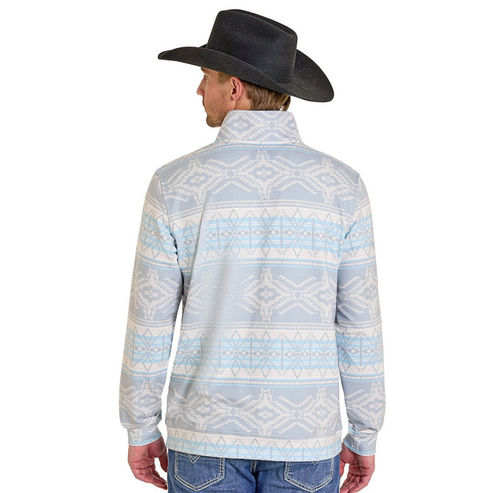 Rock & Roll Denim Men's Taupe Aztec Print Pullover